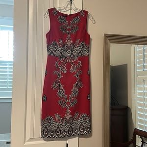Red Talbots dress